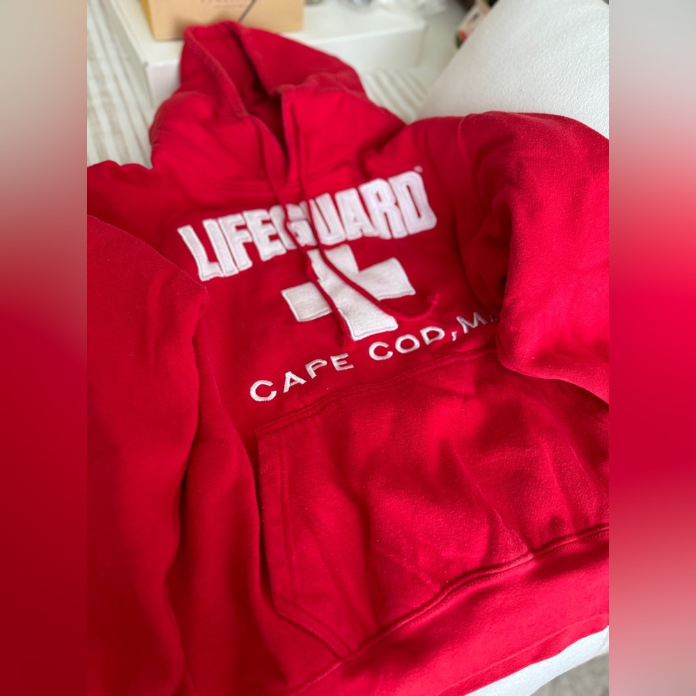 Red Lifeguard Cape Cod Hoodie